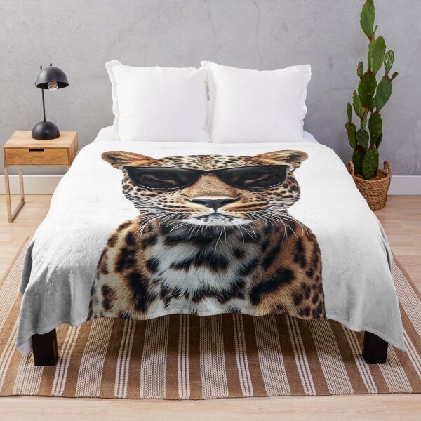 Item preview, Funny cool Leopard wearing sunglasses designed and sold by LazyOwlStore.