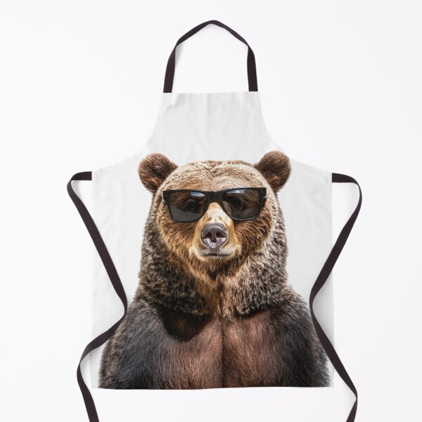 Item preview, Funny cool Grizzly bear wearing sunglasses designed and sold by LazyOwlStore.
