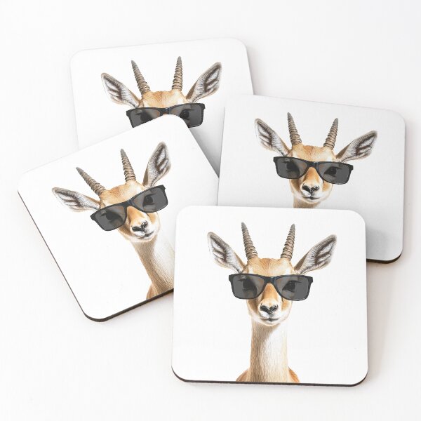 Item preview, Funny cool Gazelle wearing sunglasses designed and sold by LazyOwlStore.