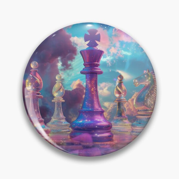 Item preview, Surreal Chessboard in Cosmic Nebula Fantasy Art designed and sold by ToudouDesign.