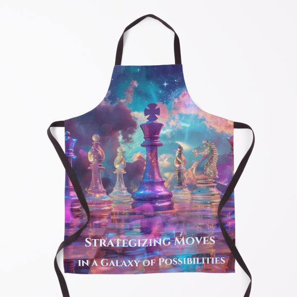Item preview, Surreal Chessboard in Cosmic Nebula Fantasy Art designed and sold by ToudouDesign.