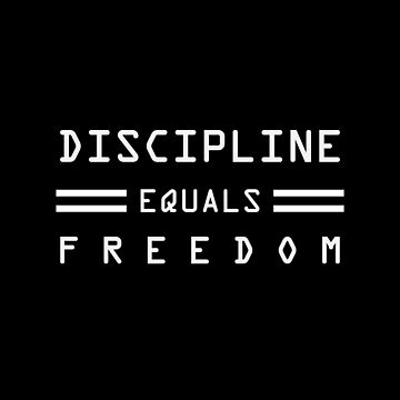 Artwork thumbnail, Discipline Equals Freedom Jocko Willink 02 - White | Fitness Army Navy Training by PawaPotto