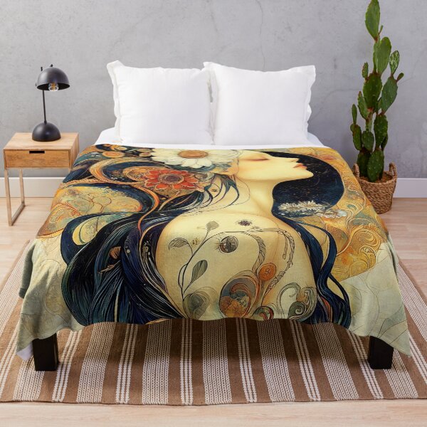Item preview, Female Art Nouveau. (With a hint of tattoo) designed and sold by Shoot-The-Moon.