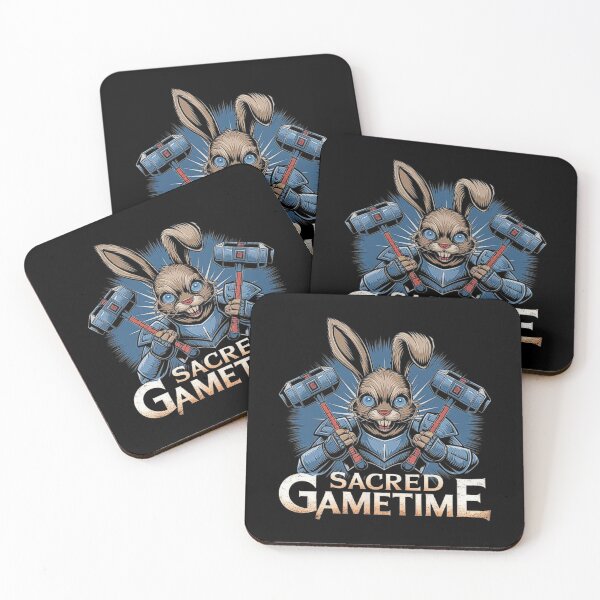 Item preview, Epic Warrior Bunny with Dual Hammers Battle Illustration designed and sold by love3617.
