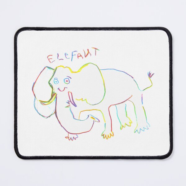 Item preview, Poorly Drawn Smiling Elephant designed and sold by Mishelle-Sherri.