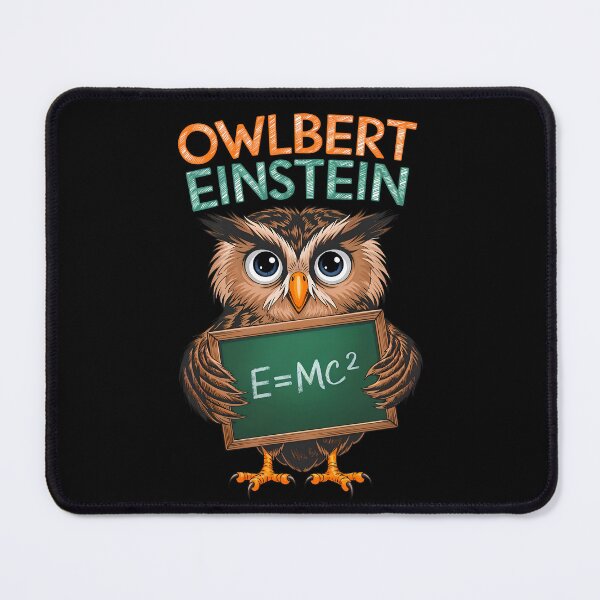 Item preview, Owlbert Einstein E=MC2 Funny Owl designed and sold by TheArtOfPat.