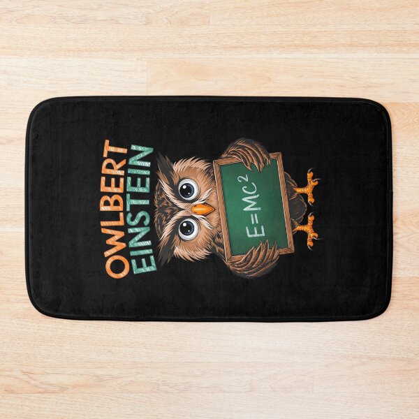 Item preview, Owlbert Einstein E=MC2 Funny Owl designed and sold by TheArtOfPat.