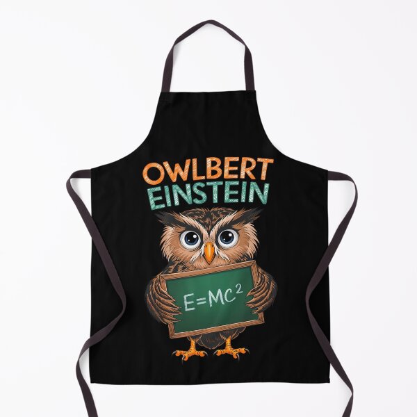 Item preview, Owlbert Einstein E=MC2 Funny Owl designed and sold by TheArtOfPat.
