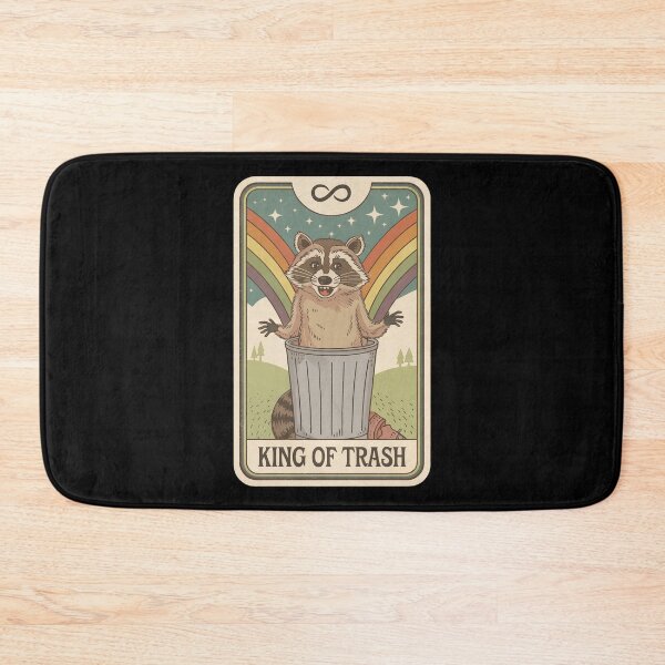 Item preview, King of Trash Raccoon Tarot Card designed and sold by Anniebuh.