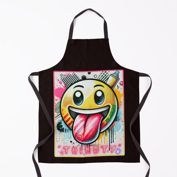 Item preview, "THIRSTY" Graffiti Emoji Art for Urban Style - From The "SAY WHAT NOW ?!?" Collection By TOUDOU DIGITAL designed and sold by ToudouDesign.