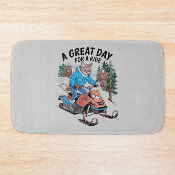 Item preview, Winter Wolf Snowmobile Adventure in Snowy Forest designed and sold by love3617.