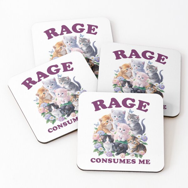 Item preview, Rage Consumes Me Funny Cat Meme Vintage Style Shirt, Weirdcore Shirt, Funny Hilarious Kitten Meme, Funny Mental Health Meme, Dark Humor designed and sold by Rosqzz.