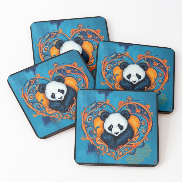 Item preview, Panda Heart designed and sold by Planetporridge.
