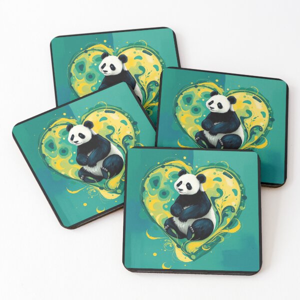 Item preview, Panda Heart Art designed and sold by Planetporridge.