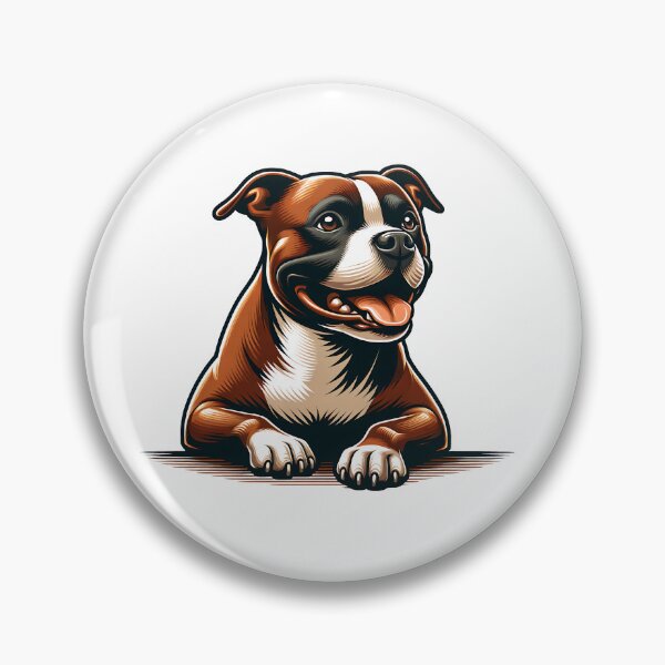 Item preview, Cute brown Staffy designed and sold by PT-Store.