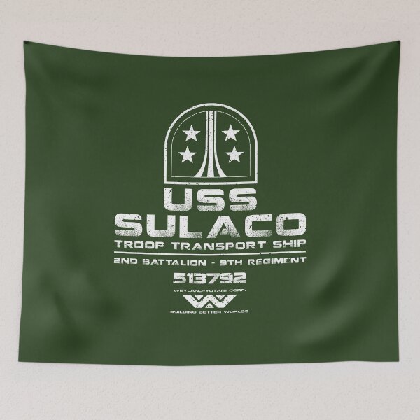 Item preview, Sulaco Crew Shirt White designed and sold by Nerdteeshirts05.