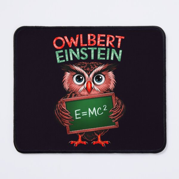 Item preview, Owlbert Einstein E=MC2 Funny Owl designed and sold by TheArtOfPat.