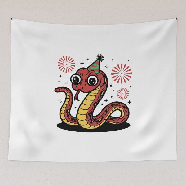 Item preview, Happy New Year: Cute Year of The Snake 2025 designed and sold by MimsTees.