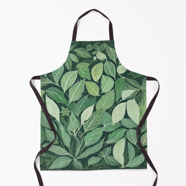 Item preview, Vintage Wild Green Leaves Print Dreamy Romantic designed and sold by stxaris.