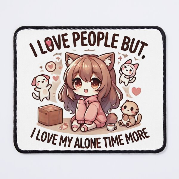 Item preview, Being with people is nice, but I find more peace in being by myself. designed and sold by cherryfoxy24.