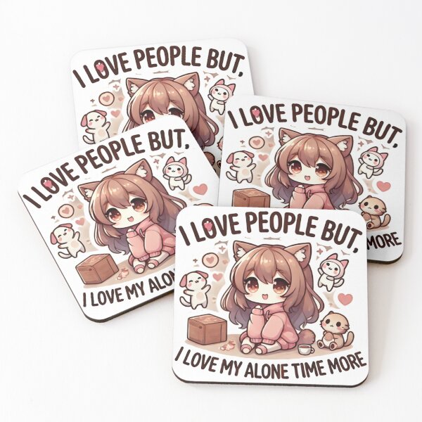 Item preview, Being with people is nice, but I find more peace in being by myself. designed and sold by cherryfoxy24.