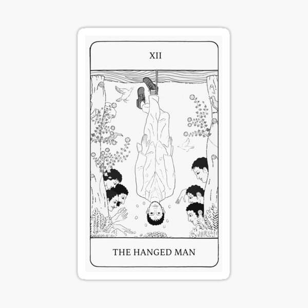 Item preview, La chimera tarot (hanged man) designed and sold by claraoswinalds.