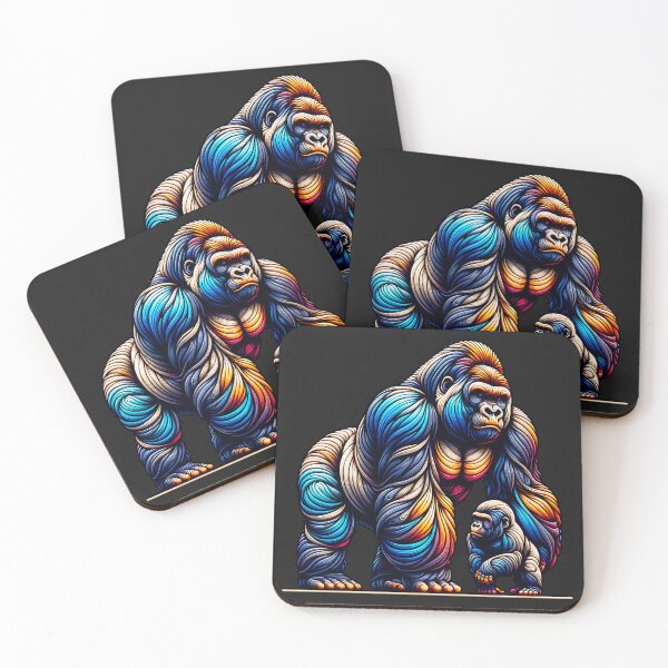 Item preview, The Gorilla and her Baby designed and sold by AwesomeBeyondLimits.