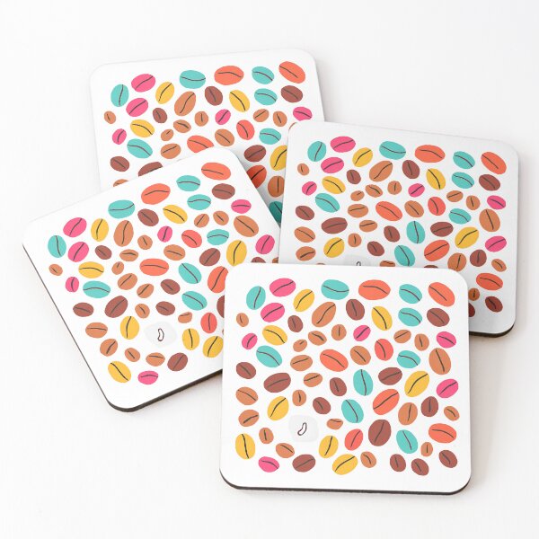 Item preview, Sweet Kawaii Vibrant Colorful Coffee Bean designed and sold by stxaris.