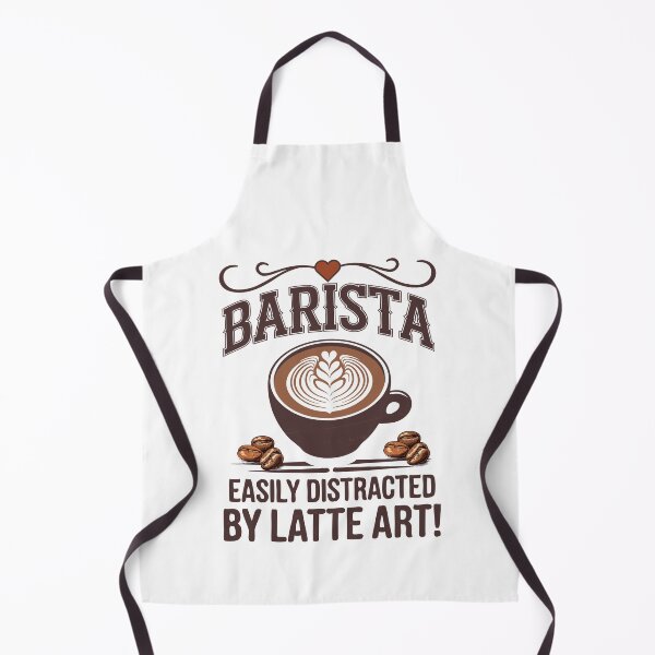 Item preview, Barista: Easily Distracted by Latte Art designed and sold by MimsTees.