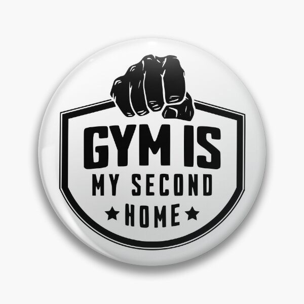 Item preview, Gym is My Second Home - Black | Fitness Gym Rat Lover Goer designed and sold by PawaPotto.