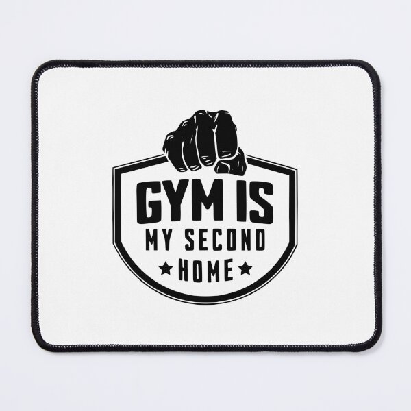 Item preview, Gym is My Second Home - Black | Fitness Gym Rat Lover Goer designed and sold by PawaPotto.