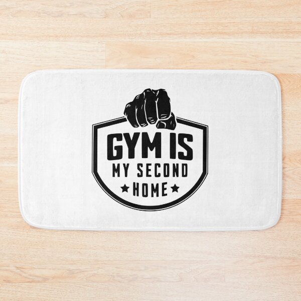 Item preview, Gym is My Second Home - Black | Fitness Gym Rat Lover Goer designed and sold by PawaPotto.