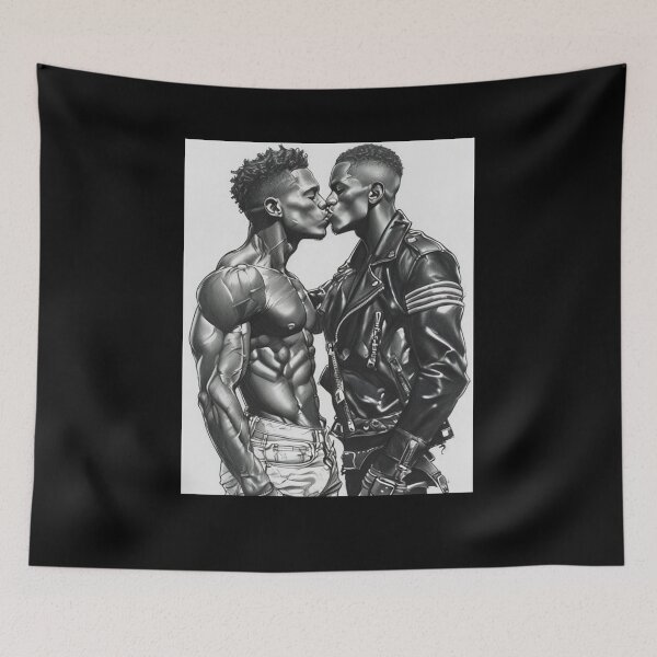 Item preview, From Uganda With Love. Gay Leather Biker Series Africa Pride Graphic Design designed and sold by ItsAKinkThing.
