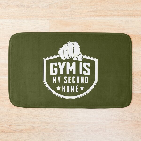 Item preview, Gym is My Second Home - White | Fitness Gym Rat Lover Goer designed and sold by PawaPotto.