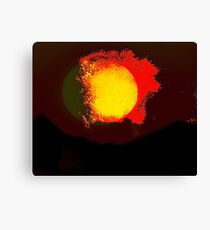 Slight collision.... Canvas Print