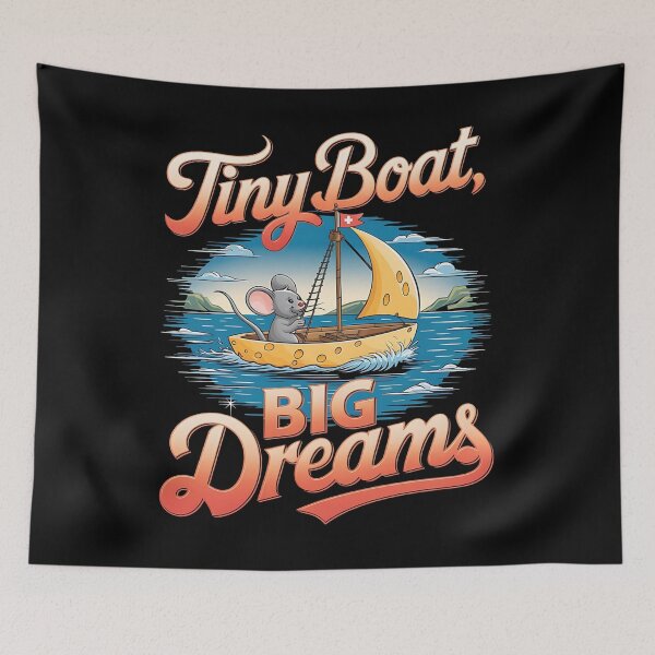 Item preview, Tiny boat, big dreams - Dream big designed and sold by JansenGS.