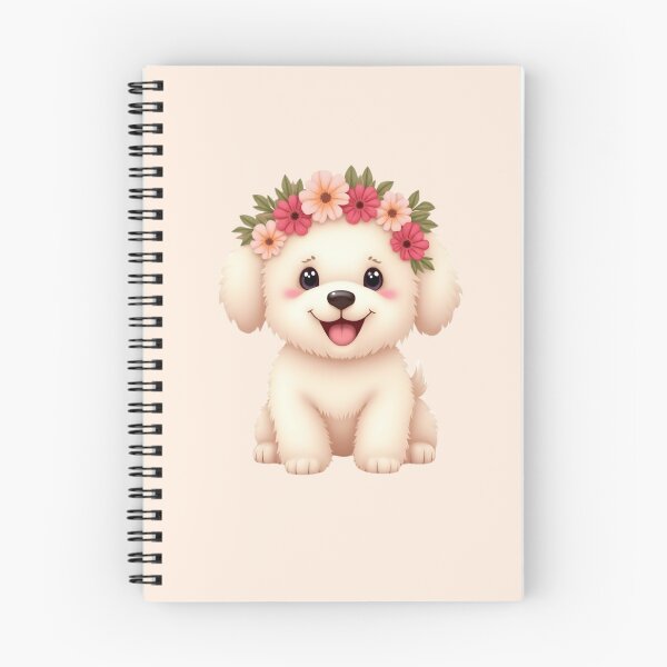 Item preview, Baby Maltipoo wearing floral crown designed and sold by Nolan6.