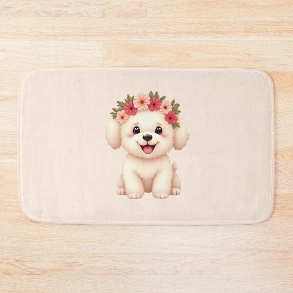 Item preview, Baby Maltipoo wearing floral crown designed and sold by Nolan6.