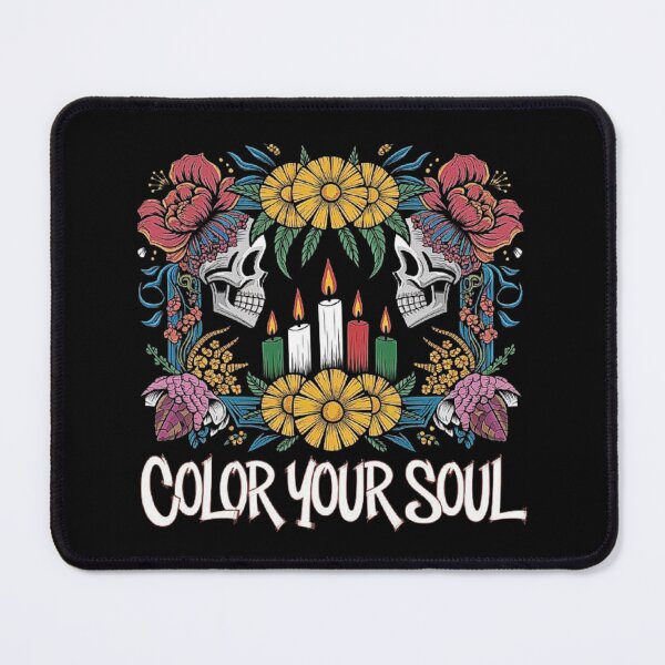 Item preview, Colorful Mexican Inspired Skull and Candle Floral Art designed and sold by love3617.