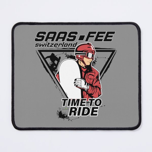 Item preview, Saas-Fee, Saas Fee Switzerland Snowboard Sticker T-Shirt 01 designed and sold by OuterShellUK.