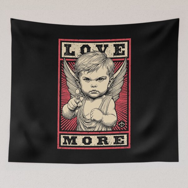 Item preview, Funny Valentine's Day Cupid Propaganda Love More Cherub designed and sold by GrandeDuc.
