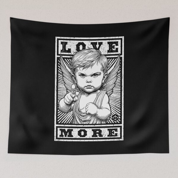 Item preview, Funny Valentine's Day Cupid Propaganda Love More Cherub designed and sold by GrandeDuc.