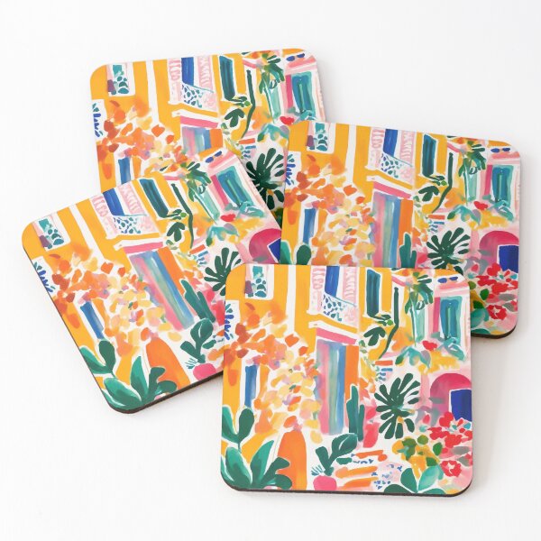 Item preview, Colorful town, facade with plants and flowers designed and sold by PalmitoDecor.