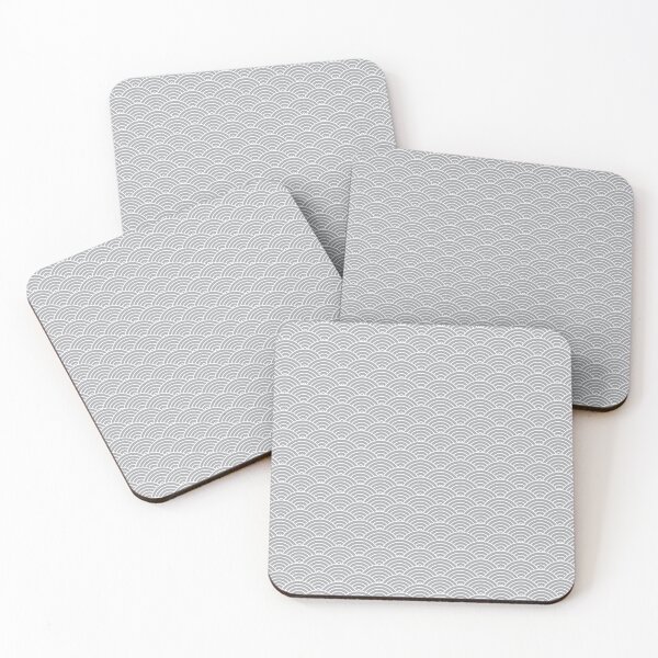 Item preview, Grey Japanese Waves Pattern designed and sold by catsandmore.