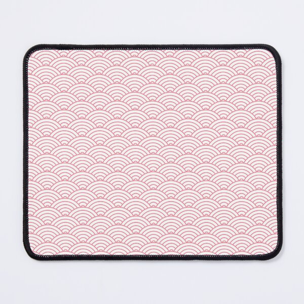 Item preview, Pink And White Japanese Waves Pattern designed and sold by catsandmore.