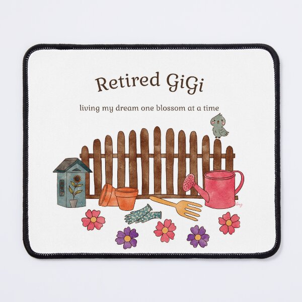 Item preview, Retired GiGi Gardening Watercolor Garden designed and sold by Lavender Mint Graphics.
