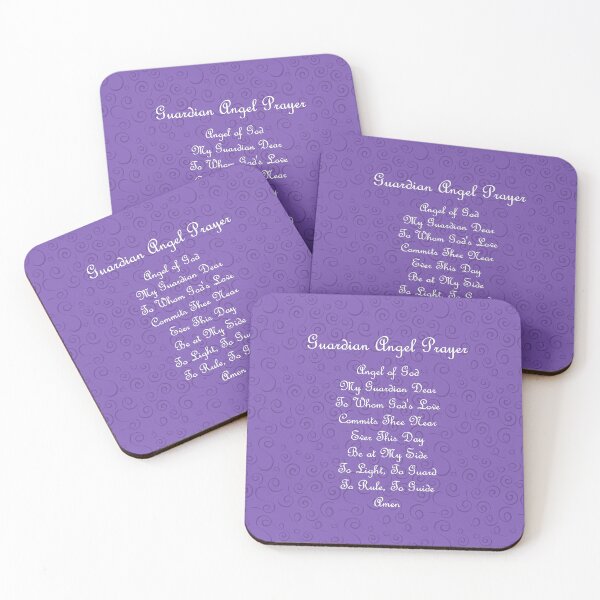 Item preview, Guardian Angel Prayer Purple designed and sold by LitanyLane.