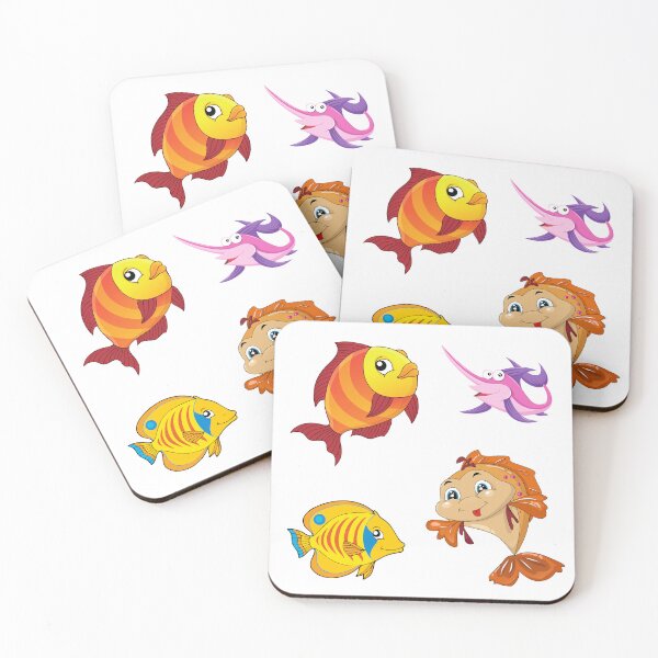 Item preview, Cute aquatic animals for decoration designed and sold by huape.