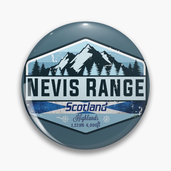 Item preview, Nevis Range Scotland UK Ski Sticker T-Shirt 01 designed and sold by OuterShellUK.