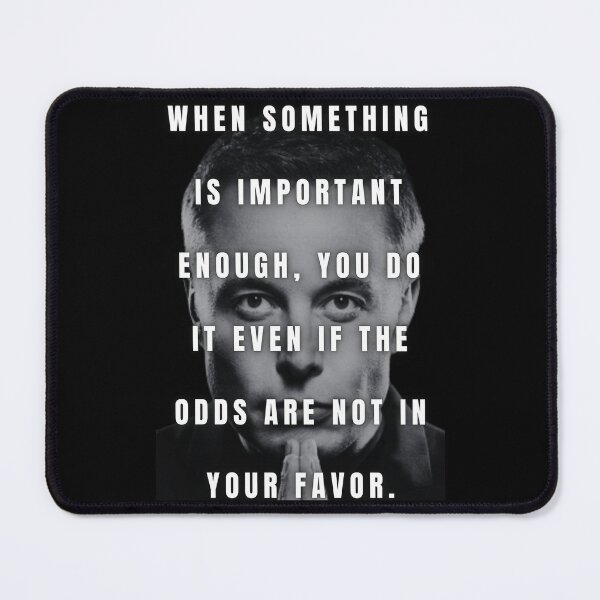 Item preview, Elon Musk White Quote designed and sold by Fan Art Station .